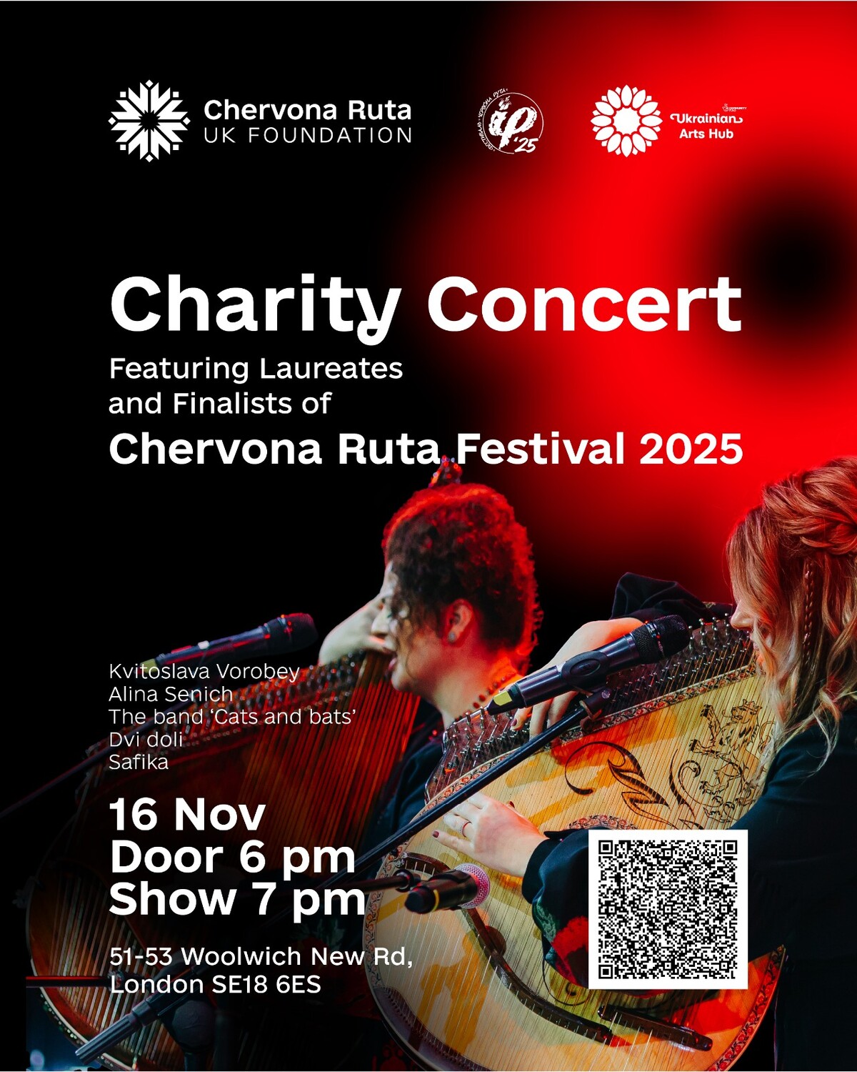 Благодійний концерт переможців фестивалю "Червона рута-2025" у Лондоні